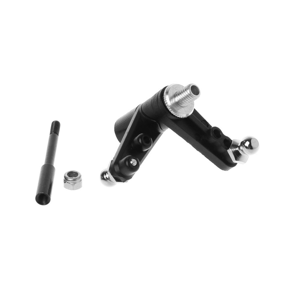 angwang Steering Assembly A,Steering Assembly A 02025E HSP RedCat Himoto Spare Parts for 1/10 RC Model Car Black