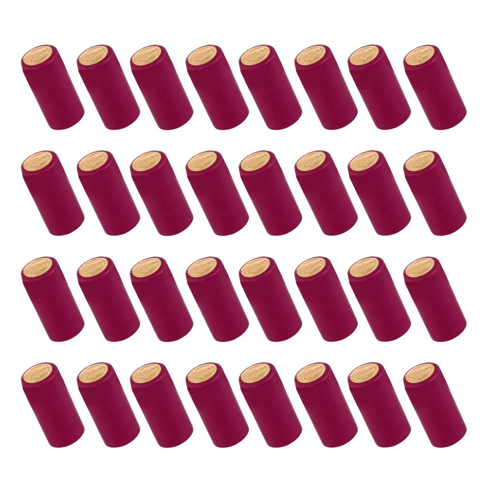 100pcs Wine Heat Shrink Caps Convenient Sealing Film for Wine Bottles Flexible Material Easy to Use Heat Blower for Home Brewing and Storage