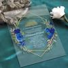 Acrylic Wedding Invitation,Free Design Acrylic nvitations,Laser Cut Wedding Invitations Cards,Clear Acrylic Wedding Invitations,Bridal Shower Invitations,Acrylic Menu Cards,10pcs view 1