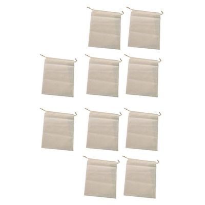 Drawstring Shoe Bags 10pcs Non-woven Travel Storage Pouches