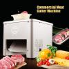 CNCEST Commercial Meat Cutter Machine 85mm Blade Automatic Slice Strip Cube Meat Cutting Machine 350 lb/h Stainless Steel 110V view 2