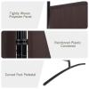Giantex 3 Panel Room Divider, 6 FT Folding Privacy Screen, Wall Partition for Room Separation, Folding Divider for Home Office, Living Room, Brown view 4