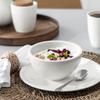 Villeroy & Boch Artesano Original 16-Piece Dinnerware Set, Service for 4, Dinner and Salad Plates, Pasta and Rice Bowls, Premium Porcelain, Made in Germany, Microwave and Dishwasher Safe, Creamy White view 3