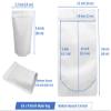 Chamigon 100 Pack Matte White Mylar Stand Up Bags - 5.5x7.8 Inches Resealable Smell Proof Packaging Pouch, Sealable Foil Zipper Bag for Food Storage, Sample Pouches view 3