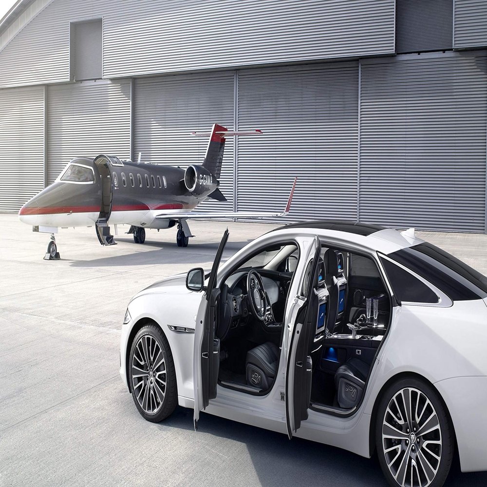 Iconic Arts Supercar Laminated Poster 24x36: Jaguar XJ Luxury Sports Car