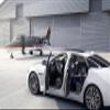 Iconic Arts Supercar Laminated Poster 24x36: Jaguar XJ Luxury Sports Car view 1