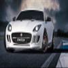 Iconic Arts Supercar Laminated Poster 24x36: Jaguar F-Type Coupe White Startech Luxury view 1