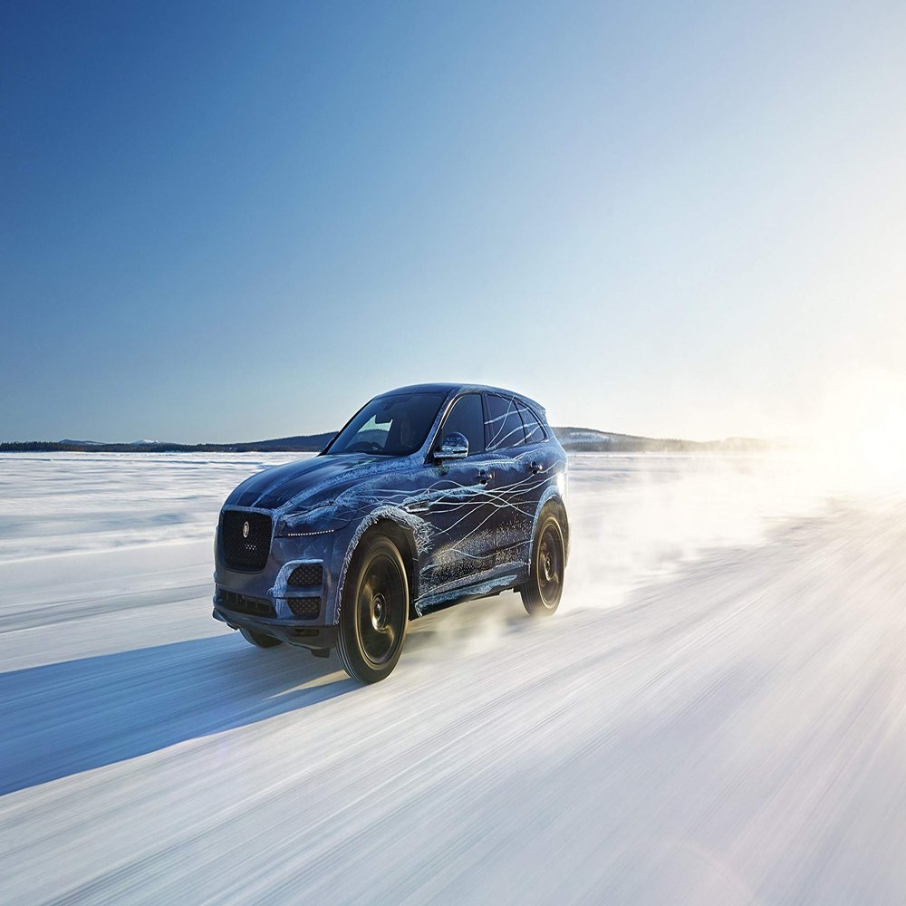 Iconic Arts Supercar Laminated Poster 24x36: Jaguar F-Pace Luxury