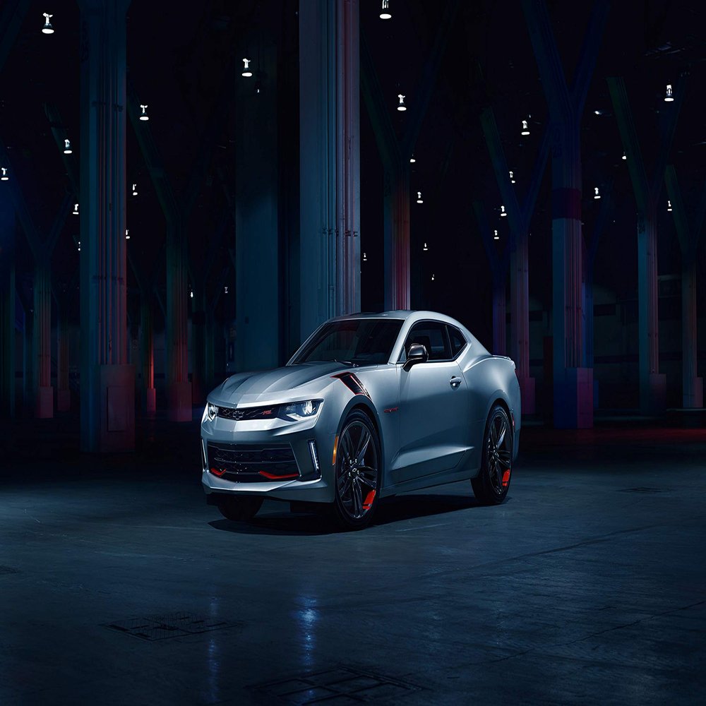 Iconic Arts Muscle Car Laminated Poster 24x36- Chevrolet Camaro 50th Anniversary Edition