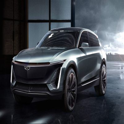 Iconic Arts Supercar Laminated Poster 24x36- Cadillac EV SUV Detroit Auto Show Luxury