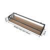 WYFZT Pot Pan Rack 60/80/100/120cm Ceiling Hanging Shelf Kitchen Storage Shelving Flower Stand Flower Pot Stand Modern Fashion Creativity, Wood and Metal, Rectangle (Size : 1002515cm) view 2