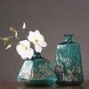 Glass Vase Home Living Room TV Cabinet Entrance Model Room Worktop Vase Dried Flower Simulation Flower Decoration Vase 40 x 18.5 x 8 cm, 28.5 x 24.5 x 7.5 cm, Pack of 2 view 4