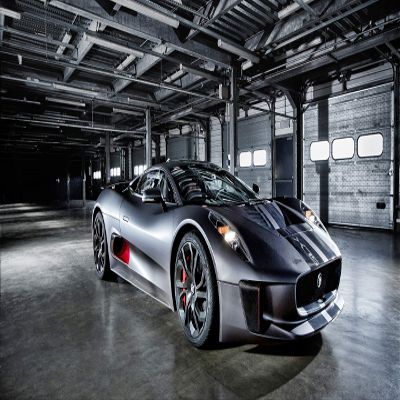 Iconic Arts Supercar Laminated Poster 24x36: Jaguar CX-75 Concept Car Luxury