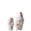 hmjsmj Irregular Concave Convex Ceramic Vase Living Room Study TV Counter Surface Vase Dry Flower Simulation Flower Decorative Vase 36.3 x 17.5 x 8 cm, 25.2 x 13 x 7.5 cm, 2 Pack view 1