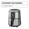 Crux 3QT Digital Air Fryer, Faster Pre-Heat, No-Oil Frying, Fast Healthy Evenly Cooked Meal Every Time, Dishwasher Safe Non Stick Pan and Crisping Tray for Easy Clean Up, Stainless Steel view 3