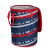 Camco Campsite Pop Up Utility Container with Liner and Zipper Close Lid for RV Storage, Laundry Hampers, and Organization, Patriotic view 1
