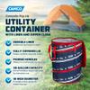Camco Campsite Pop Up Utility Container with Liner and Zipper Close Lid for RV Storage, Laundry Hampers, and Organization, Patriotic view 2