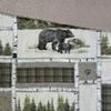3piece Charcoal Grey Lodge Style Quilt King Size for Adult Patchwork Inspired Beautiful Forest Plaid Bear Pine Trees Paw Print Warm Soft Bedding Traditional Cabin Look Rustic Green Quilt Set King Sham view 3