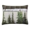 3piece Charcoal Grey Lodge Style Quilt King Size for Adult Patchwork Inspired Beautiful Forest Plaid Bear Pine Trees Paw Print Warm Soft Bedding Traditional Cabin Look Rustic Green Quilt Set King Sham view 4