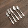 Cambridge 426540CJBR2R Waylen Mirror 40-Piece Flatware Set with Rustic Caddy view 2