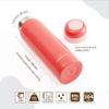 GrandTies Kids Insulate Water Bottle- 17oz Lightweight Stainless Steel Vacuum Water Bottles, Leak-Proof, Double Walled Thermal Tumbler Keep Beverages Hot or Cold for Men & Women- (Coral) view 3