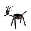 6 Pack Candelabra Candle Holder, Standing Christmas Decorations for Kitchen, Thanksgiving Decorations for Home, Floor Candle Holders, Reindeer Tealight Holders, Christmas Candle Holder (Bronze) view 1