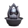 Desktop Water Fountain Mini Fountain Indoor Waterfall with Crystal Ball Feng Shui Ornaments 9.5" High Tabletop Fountain for Zen Meditation Yoga Release Stress view 1
