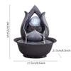 Desktop Water Fountain Mini Fountain Indoor Waterfall with Crystal Ball Feng Shui Ornaments 9.5" High Tabletop Fountain for Zen Meditation Yoga Release Stress view 2