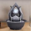 Desktop Water Fountain Mini Fountain Indoor Waterfall with Crystal Ball Feng Shui Ornaments 9.5" High Tabletop Fountain for Zen Meditation Yoga Release Stress view 3