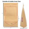 100pcs Kraft Paper Treat Bags with Window, Ziplock Stand Up Pouches for Packing Food Cookies Snacks view 3
