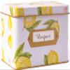 Heart & Berry Lemon Recipe Box with 24 4x6 Cards and 12 Dividers - Recipe Tin for 4 X 6 Inches Recipe Cards view 1