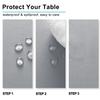Hiasan Silver Grey Rectangle Tablecloth - Waterproof and Spillproof Washable Fabric Table Cloth for Dining Room Kitchen Party and Outdoor, 54 x 120 Inch view 3