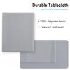 Hiasan Silver Grey Rectangle Tablecloth - Waterproof and Spillproof Washable Fabric Table Cloth for Dining Room Kitchen Party and Outdoor, 54 x 120 Inch view 4