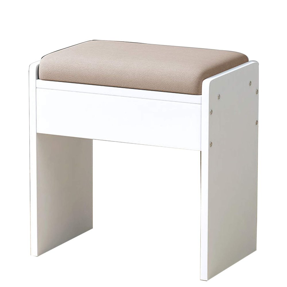 Ottoman Footrest Stool,H-Shaped Connection,Wear-Resistant Hardware,Solid Wood Ottoman Small Stool Change Shoes Bench Living Room Bedroom