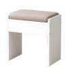 Ottoman Footrest Stool,H-Shaped Connection,Wear-Resistant Hardware,Solid Wood Ottoman Small Stool Change Shoes Bench Living Room Bedroom view 1