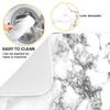 Black Grey Marble Dish Drying Mat 18x24 for Kitchen White Marble Print Dishes Pad Dish Drainer Rack Mats Absorbent Fast Dry Kitchen Accessories view 2