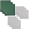 3 Edge Fruit Leather Silicone + 6 Mesh Screen Dehydrator Sheets Compatible With Magic Mill Pro BioChef Arizona Non Stick Dryer Mats for Jerky, Fruit, Herbs, Chips, Flax Crackers Crusts Tray Lip Liners view 1
