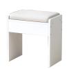 Ottoman Footrest Stool,H-Shaped Connection,Wear-Resistant Hardware,Solid Wood Ottoman Small Stool Change Shoes Bench Living Room Bedroom view 1