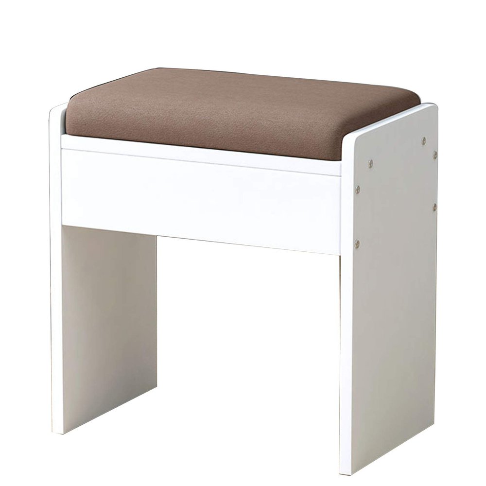 Ottoman Footrest Stool,H-Shaped Connection,Wear-Resistant Hardware,Solid Wood Ottoman Small Stool Change Shoes Bench Living Room Bedroom