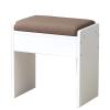 Ottoman Footrest Stool,H-Shaped Connection,Wear-Resistant Hardware,Solid Wood Ottoman Small Stool Change Shoes Bench Living Room Bedroom view 1