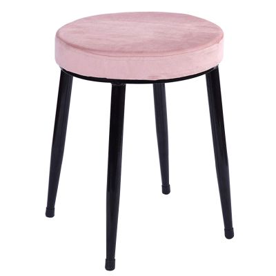 Wowdawn Vanity Stool,with Metal Legs,Upholstered Seat Padded Bench Piano Seat Shoe Bench Modern Makeup Dressing Stool,Load 100kg,Easy Assembly