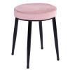 Wowdawn Vanity Stool,with Metal Legs,Upholstered Seat Padded Bench Piano Seat Shoe Bench Modern Makeup Dressing Stool,Load 100kg,Easy Assembly view 1