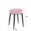 Wowdawn Vanity Stool,with Metal Legs,Upholstered Seat Padded Bench Piano Seat Shoe Bench Modern Makeup Dressing Stool,Load 100kg,Easy Assembly view 2