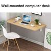 Feelme Wooden Corner Folding Computer Table, Folding Wall-Mounted Drop-Home Dining Table, Small Space Study Table Computer Table Notebook Table Children Table view 2