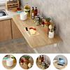 Feelme Wooden Corner Folding Computer Table, Folding Wall-Mounted Drop-Home Dining Table, Small Space Study Table Computer Table Notebook Table Children Table view 3