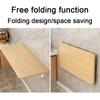 Feelme Wooden Corner Folding Computer Table, Folding Wall-Mounted Drop-Home Dining Table, Small Space Study Table Computer Table Notebook Table Children Table view 4
