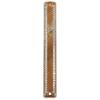 Judaica Place Plastic Mezuzah Case Brown Base Lined with Stones - Easy Peel and Stick Mezuzah Cover for 15cm Scroll view 1