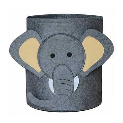 apptanna Cartoon Felt Storage Bucket Children's Toys Dirty Clothes Storage Bag Multifunctional Practical Laundry Basket