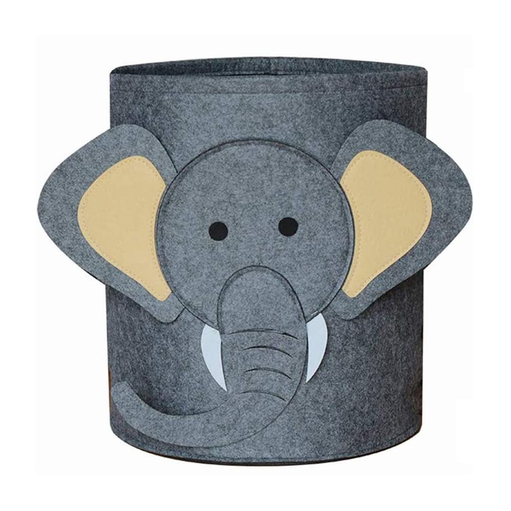 apptanna Cartoon Felt Storage Bucket Children's Toys Dirty Clothes Storage Bag Multifunctional Practical Laundry Basket