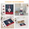 4 PCS July 4th Gnome Shower Curtain Sets with Rugs,Bathroom Shower Curtain(12 Hooks) With Non-Slip Bath Mat Sets 3 Piece(Toilet Lid Cover+U-Shaped Mats+Bath Rug),36x72inch,Celebrate Independence Day view 4